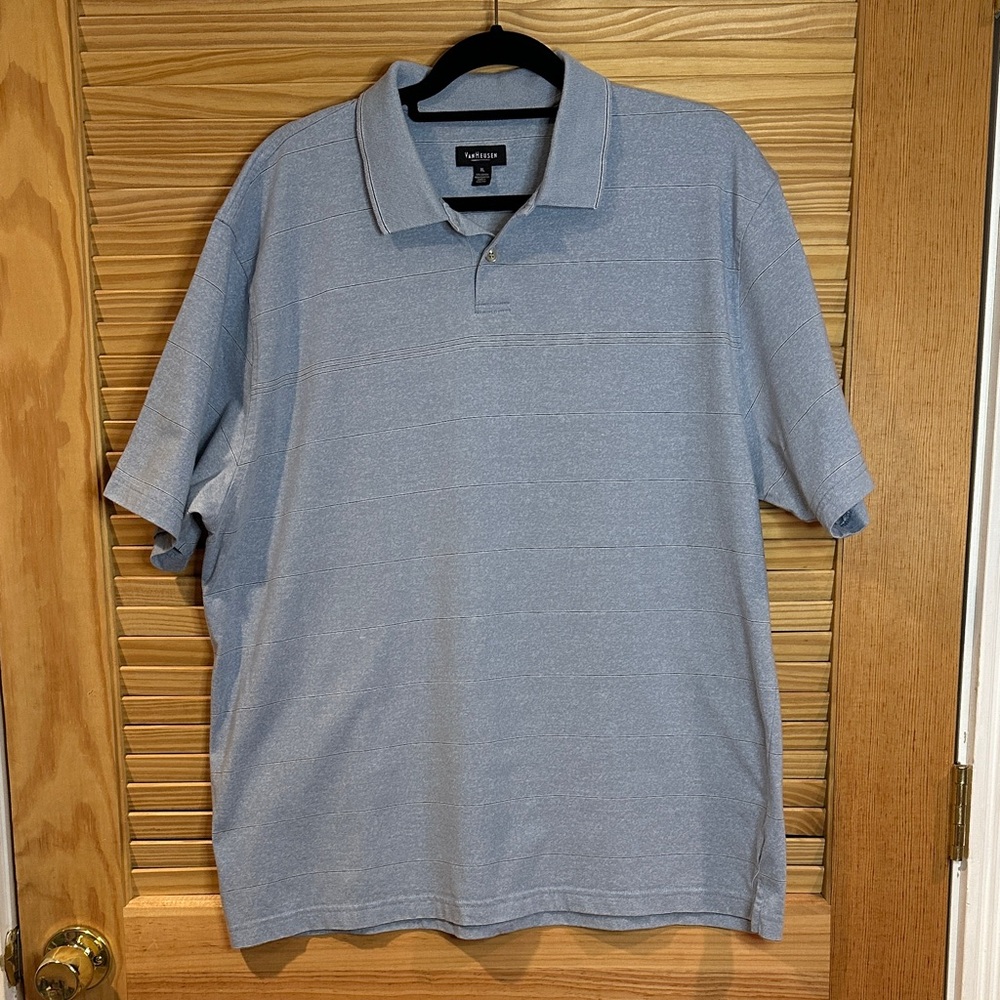 Van Heusen Men's Light Blue Polo Shirt